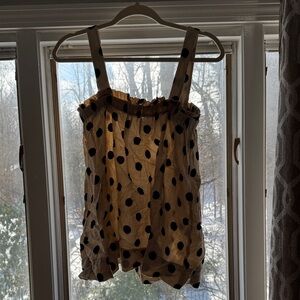 Hatch Black Polka Dot Blouse